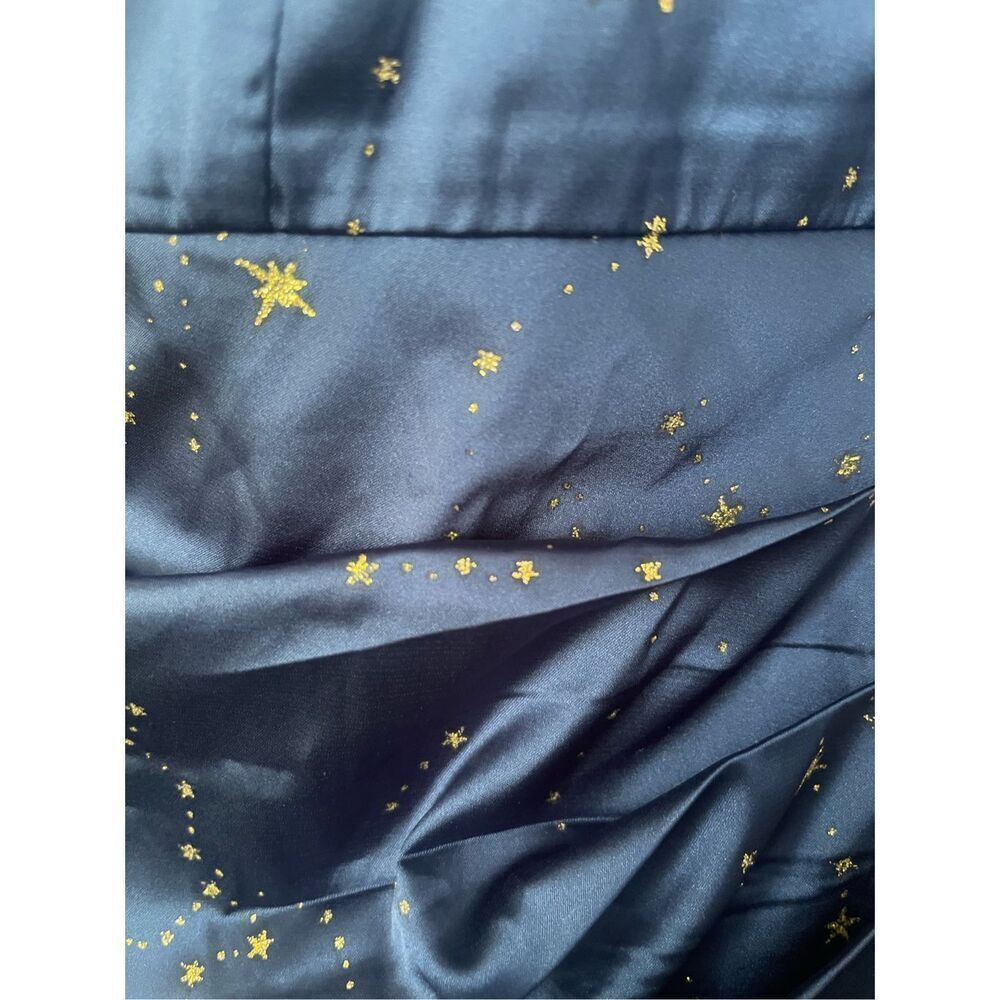 Cider Silk Constellation Mini Dress Women’s Size S Celestial Star Ruched Dress - Picture 5 of 6
